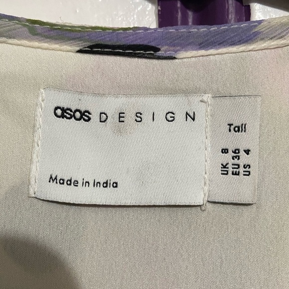 ASOS DESIGN Tall Floral Polka Dot Maxi Dress – Size US 4 (EU 36, UK 8) - Picture 2 of 10